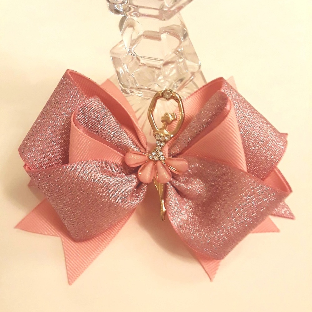 Charm hair bow
